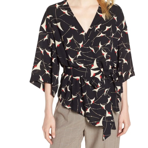 Nordstrom Tops - TROUVÉ Wrap Blouse